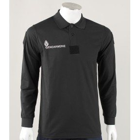 Polo GD zwart lange mouwen Cooldry - Patrol Equipement