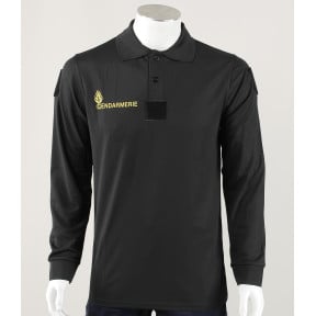 Polo Gendarmaria Móvel Cooldry + Velcros Preto - Patrol Equipement