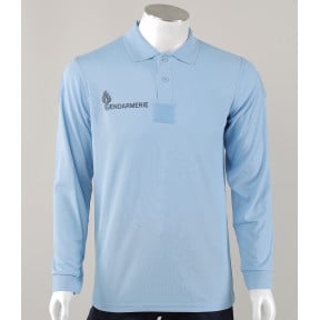 Polo de gendarmería azul manga larga - Equipamiento Patrol