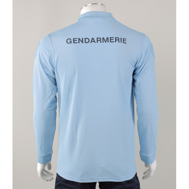 Polo gendarmerie bleu manches longues -Patrol Equipement