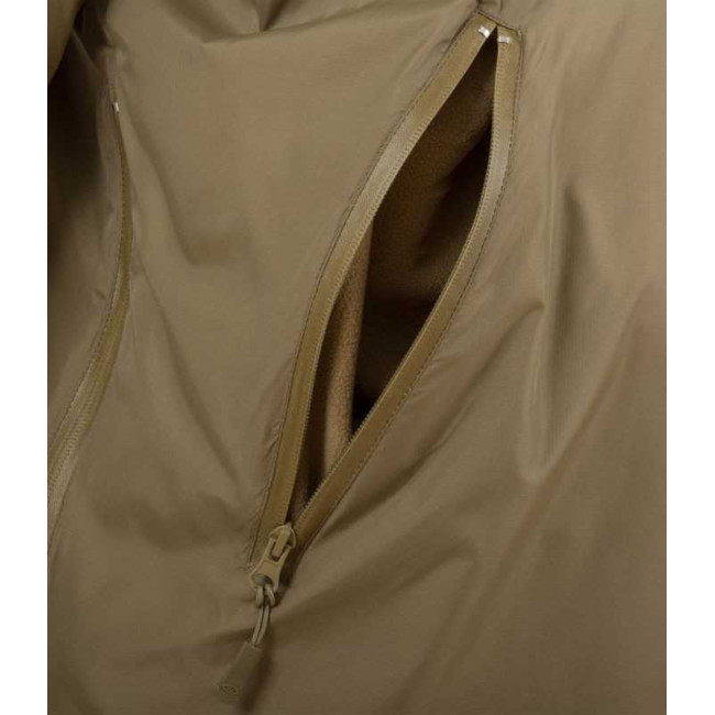 Waterdichte jas Halo gevoerd met micro-fleece ranger green - Highlander