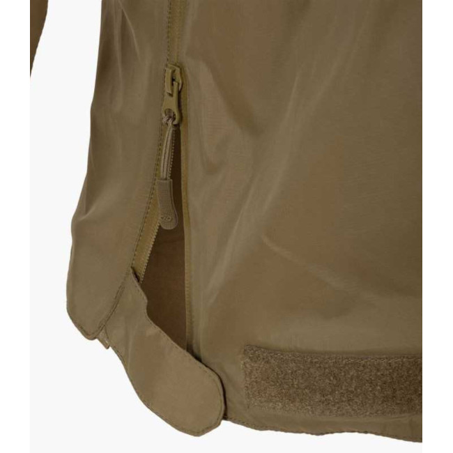Waterdichte jas Halo gevoerd met micro-fleece ranger green - Highlander