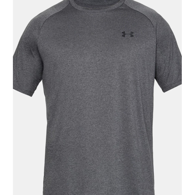 T-shirt UA Tech dla mężczyzn - Szary Melanż / Czarny - Under Armour