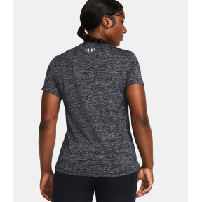 UA Tech™ Twist V-Ausschnitt T-Shirt für Damen - Schwarz - Under Armour