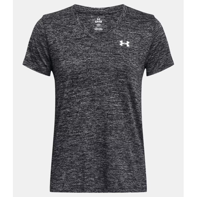 Koszulka damska UA Tech™ Twist z dekoltem w serek - Czarna - Under Armour