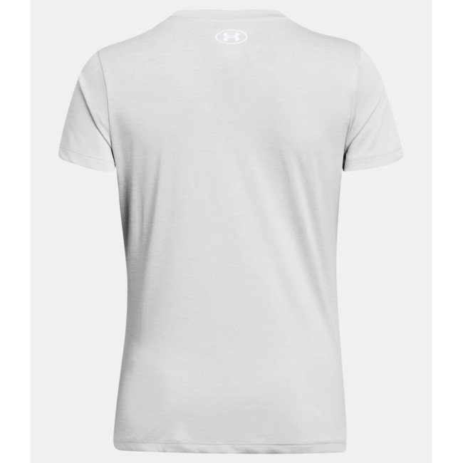 T-shirt avec col en V femme UA Tech™ Twist - Gris Halo - Under Armour