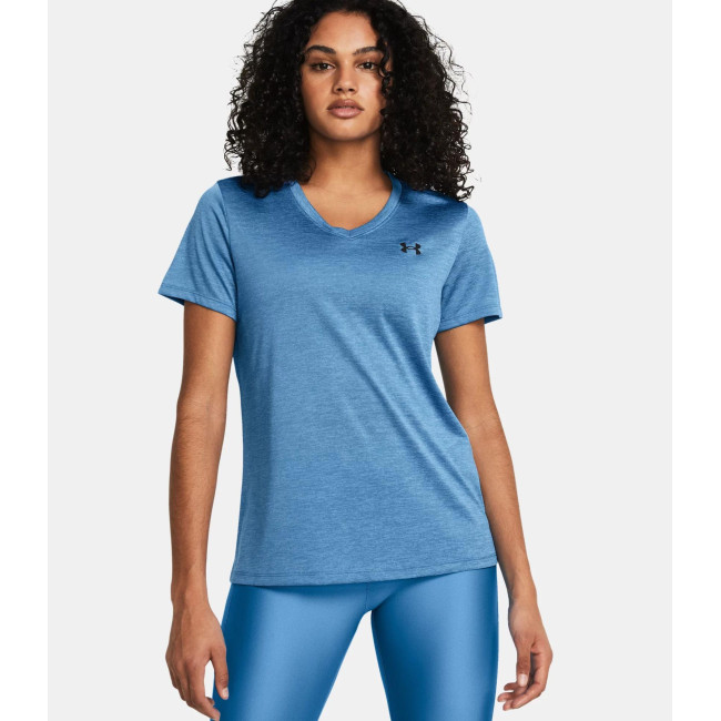 Koszulka damska z dekoltem w serek UA Tech™ Twist - Turkusowy - Under Armour