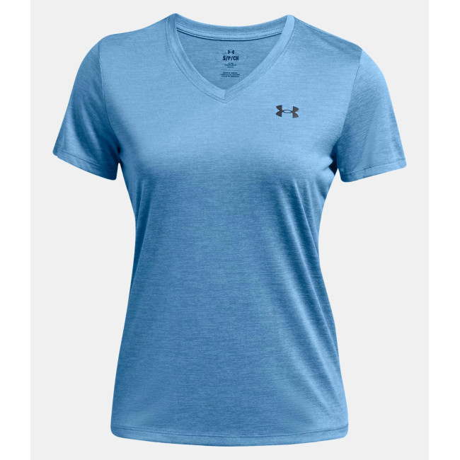 T-shirt avec col en V femme UA Tech™ Twist - Bleu Turquoise - Under Armour