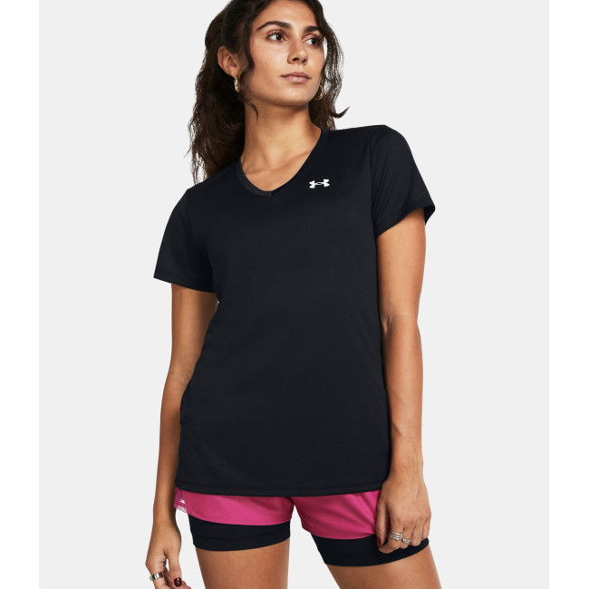 Koszulka damska z dekoltem w serek UA Tech™ - Czarny - Under Armour