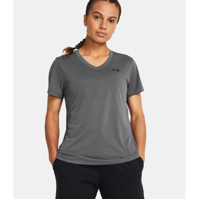 Koszulka damska z dekoltem w serek UA Tech™ - Szary Kamień - Under Armour