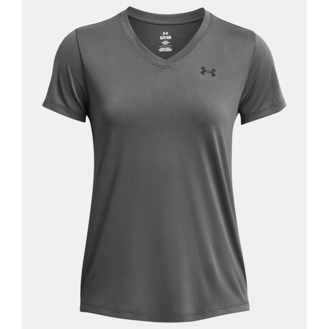 UA Tech™ V-Ausschnitt T-Shirt für Damen - Steingrau - Under Armour