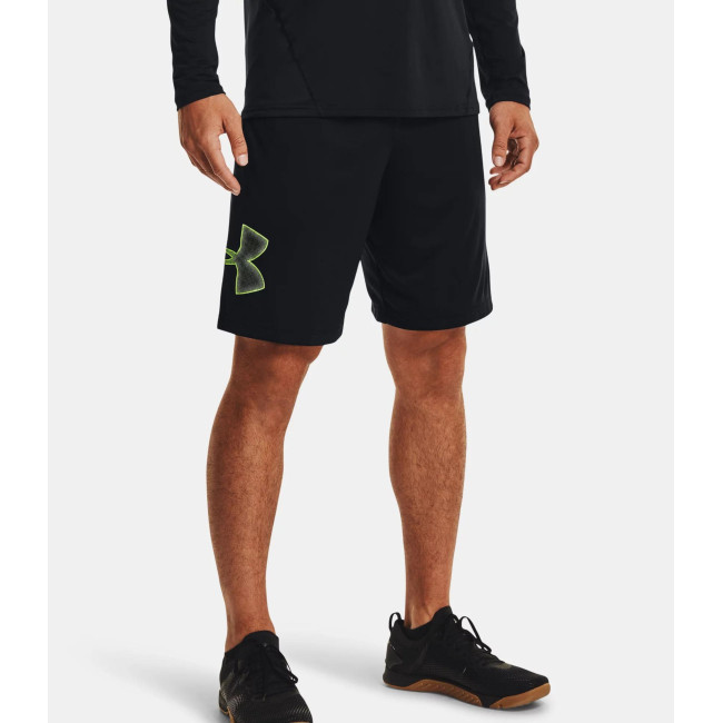 Heren Short UA Tech™ Graphic - Zwart / Geel - Under Armour