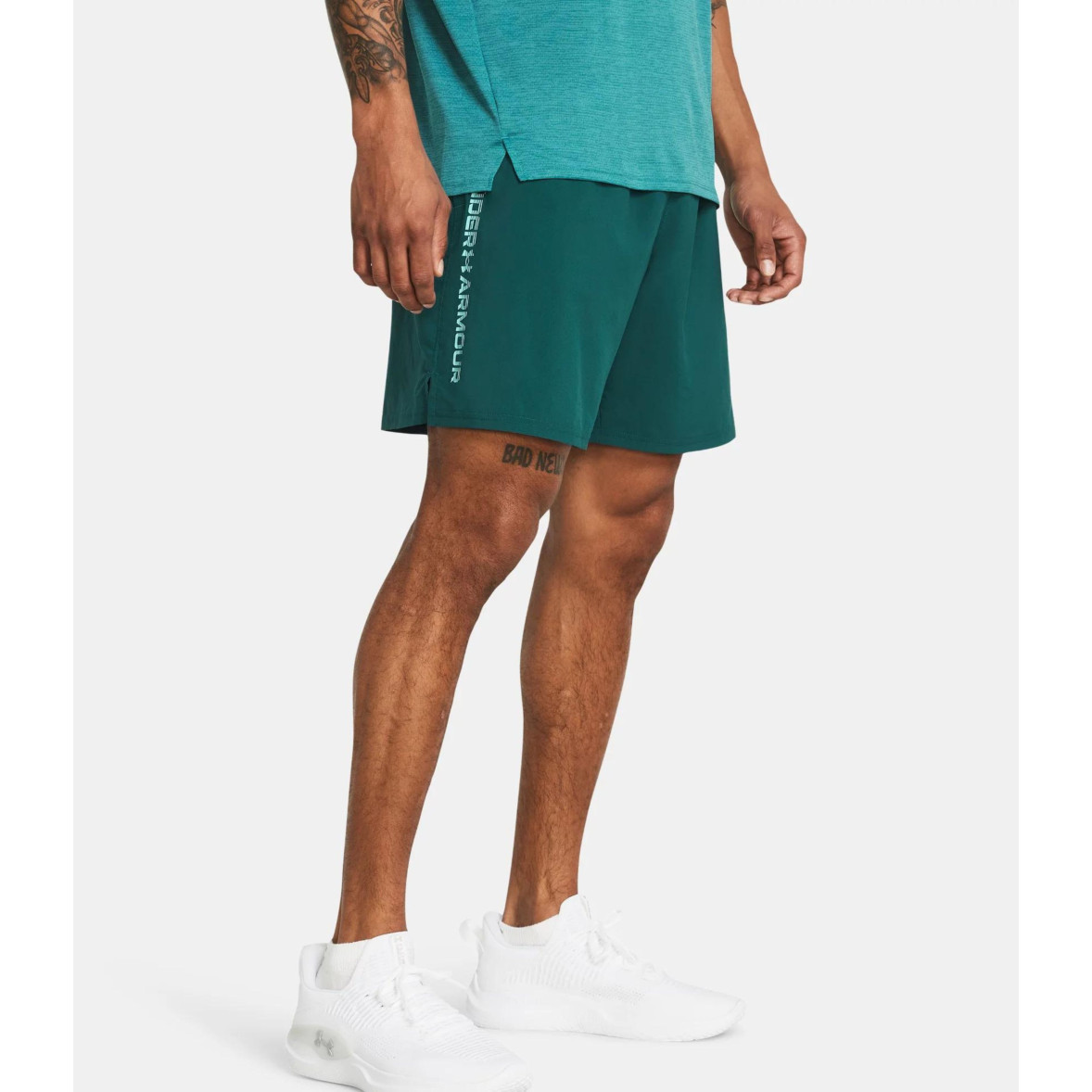 Pantaloncini da uomo UA Tech™ Woven Wordmark Verde Acqua Under Armour