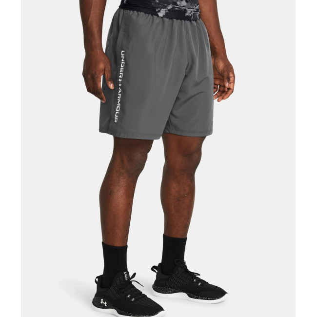 Heren Short UA Tech™ Woven Wordmark - Steengrijs - Under Armour