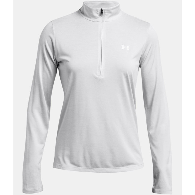 Dames UA Tech™ Twist ½ Zip Top - Halo Grijs - Under Armour