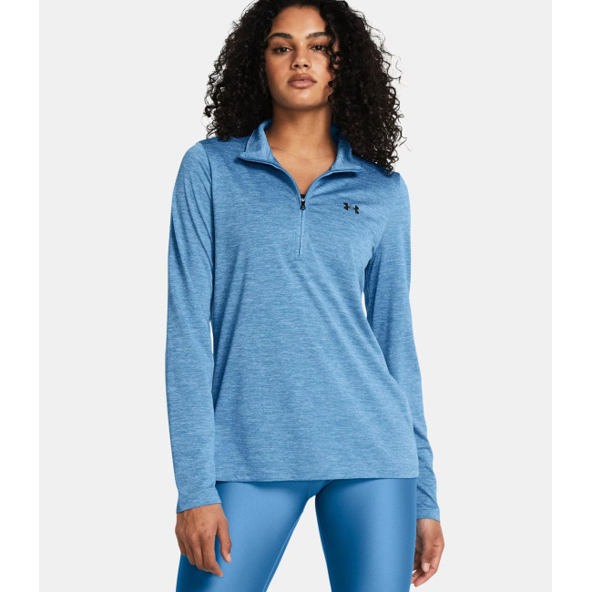 UA Tech™ Twist Damen ½ Zip Oberteil - Türkisblau - Under Armour