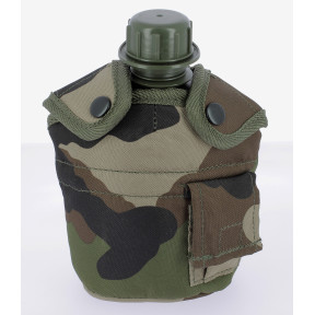 Manierka z kubkiem i pokrowcem Camo - Miltec
