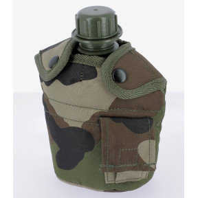 Feldflasche mit Becher und Camo-Hülle - Miltec