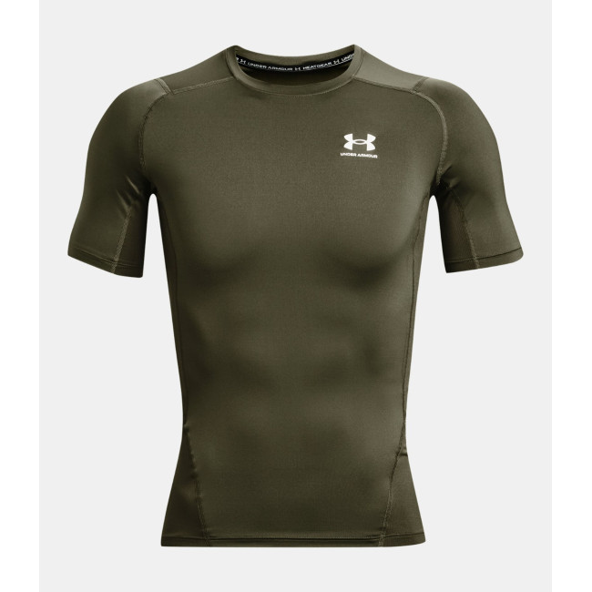 T-shirt à manches courtes HeatGear® Armour pour homme - Vert Olive - Under Armour