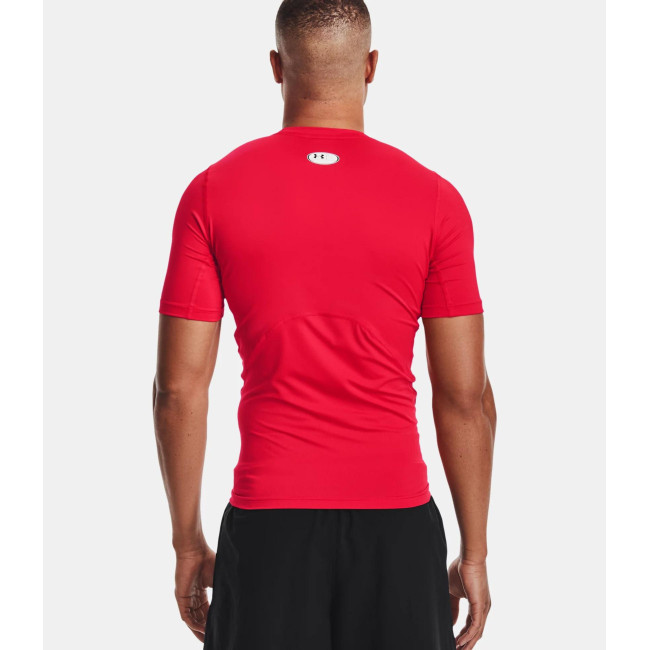T-shirt met korte mouwen HeatGear® Armour voor heren - Rood - Under Armour