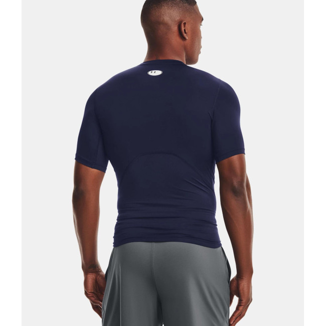 T-shirt à manches courtes HeatGear® Armour pour homme - Bleu Marine - Under Armour