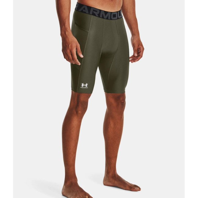 Lange HeatGear® Shorts mit Taschen für Herren - Olivgrün - Under Armour