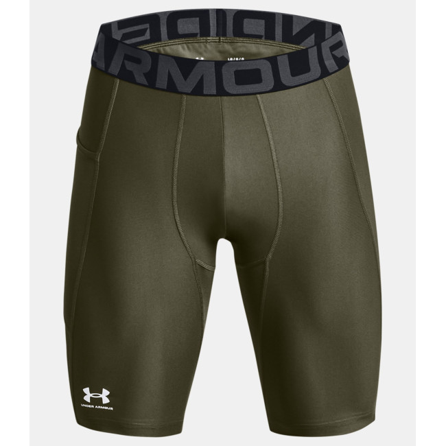 Lange short met zakken HeatGear® voor heren - Olijfgroen - Under Armour