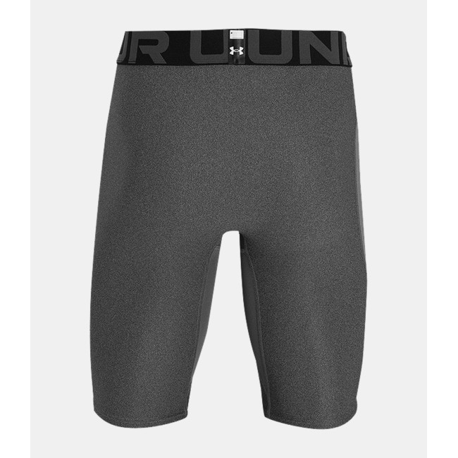 Short long à poches HeatGear® pour homme - Gris Chiné / Noir - Under Armour