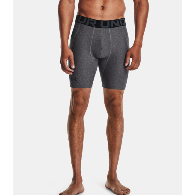 Short de compression HeatGear® Armour pour homme - Gris Chiné / Noir - Under Armour