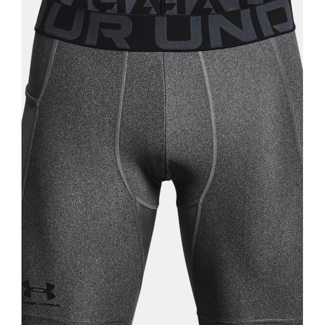 Short de compression HeatGear® Armour pour homme - Gris Chiné / Noir - Under Armour