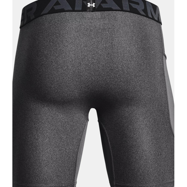 Short de compression HeatGear® Armour pour homme - Gris Chiné / Noir - Under Armour