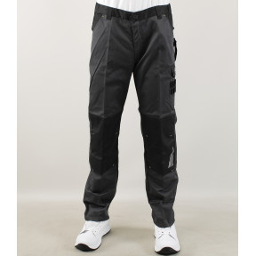 Pantalon de travail Sulfate bicolore multipoches Gris Sombre/Noir - LMA