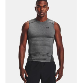 Bezrękawnik HeatGear® Armour dla mężczyzn - Szary Melanż / Czarny - Under Armour