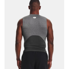 Haut sans manches HeatGear® Armour pour homme - Gris Chiné / Noir - Under Armour