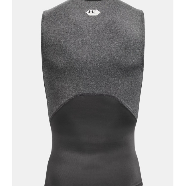 Haut sans manches HeatGear® Armour pour homme - Gris Chiné / Noir - Under Armour