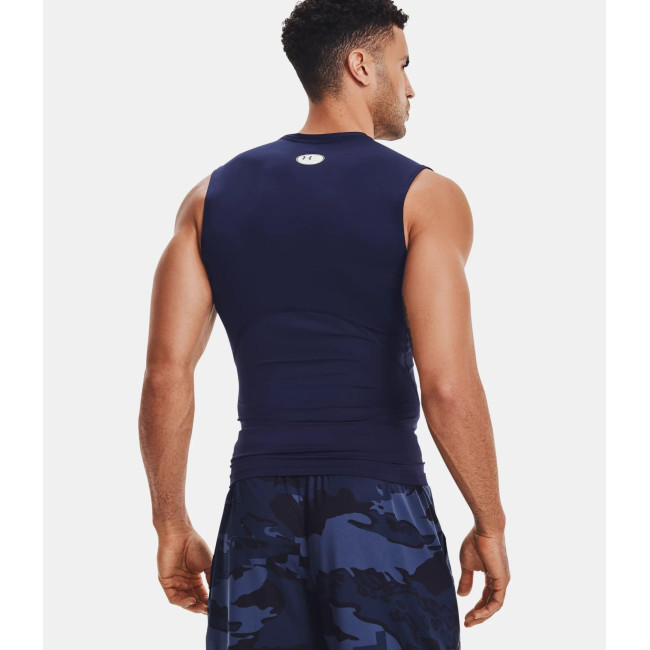 Haut sans manches HeatGear® Armour pour homme - Bleu Marine - Under Armour