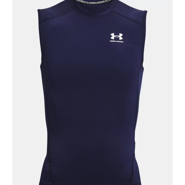 Mouwloos shirt HeatGear® Armour voor heren - Marineblauw - Under Armour