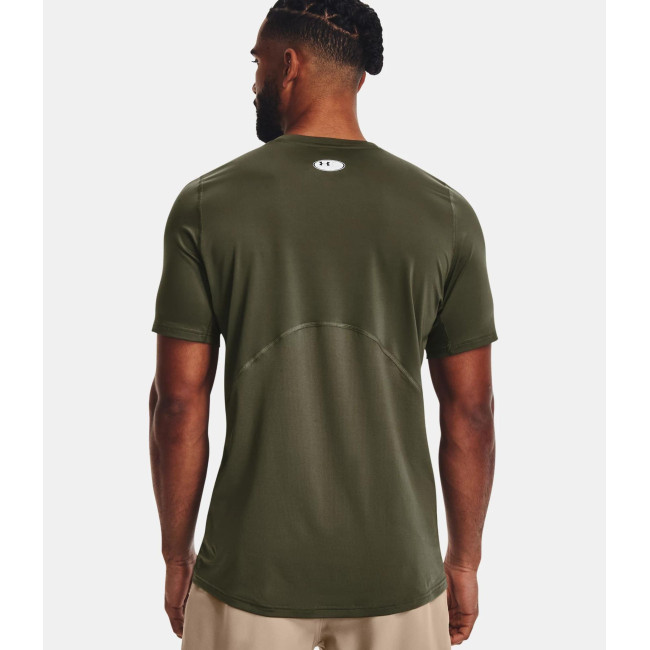 HeatGear® Armour enganliegendes Kurzarm-Oberteil für Herren - Olivgrün - Under Armour