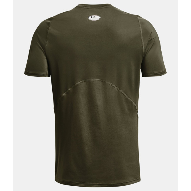 Strak aansluitend kortemouwen HeatGear® Armour shirt voor heren - Olijfgroen - Under Armour