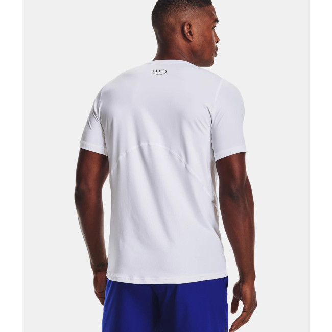 HeatGear® Armour enganliegendes Kurzarmshirt für Herren - Weiß - Under Armour