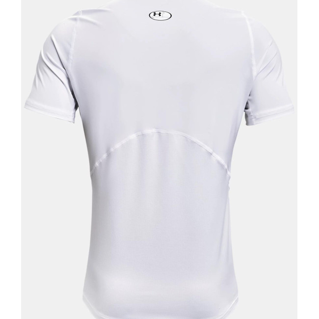 Haut ajusté à manches courtes HeatGear® Armour pour homme - Blanc - Under Armour