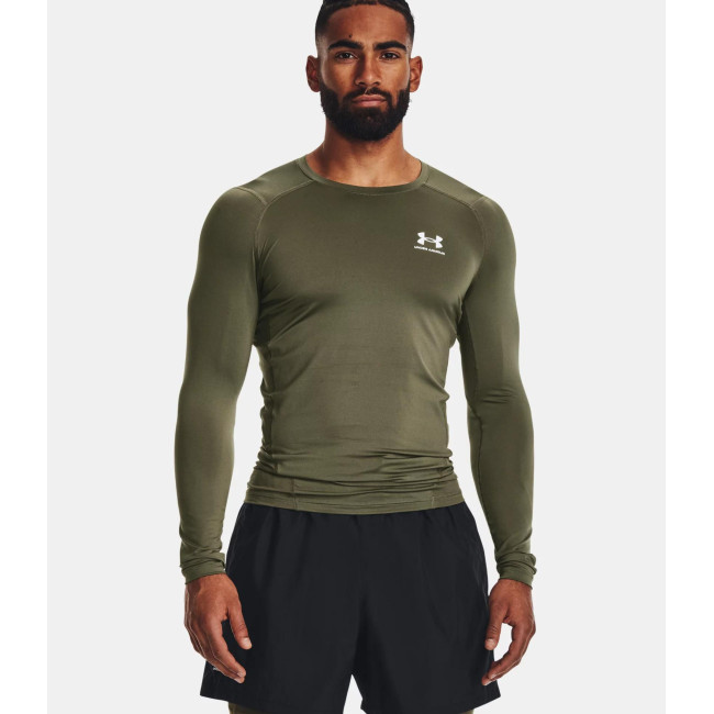 Haut à manches longues HeatGear® Armour pour homme - Vert Olive - Under Armour