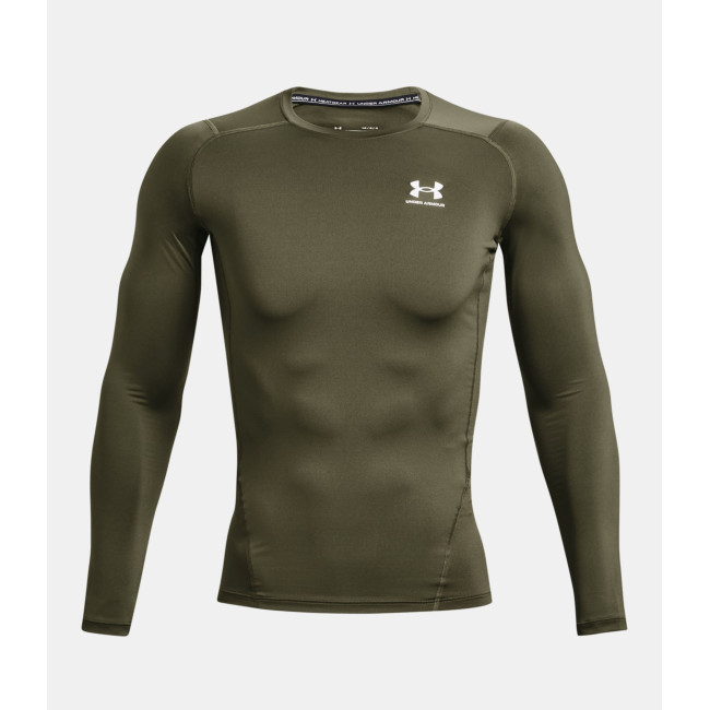 Haut à manches longues HeatGear® Armour pour homme - Vert Olive - Under Armour