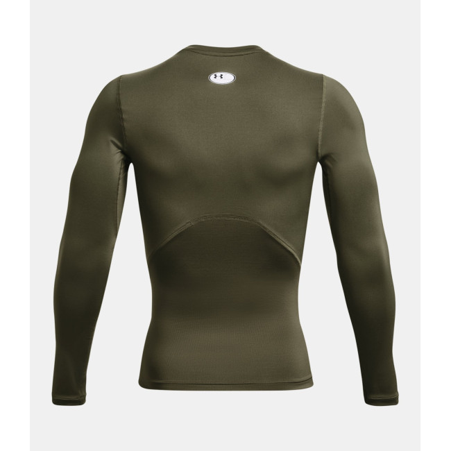 Longsleeve shirt HeatGear® Armour voor heren - Olijfgroen - Under Armour