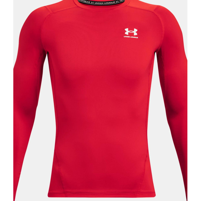 Longsleeve shirt HeatGear® Armour voor heren - Rood - Under Armour