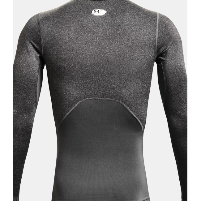 HeatGear® Armour Langarmshirt für Herren - Grau Meliert / Schwarz - Under Armour
