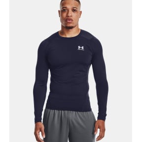 Haut à manches longues HeatGear® Armour pour homme - Bleu Marine - Under Armour