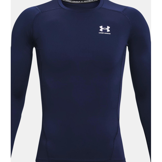 Koszulka z długimi rękawami HeatGear® Armour dla mężczyzn - Granatowy - Under Armour