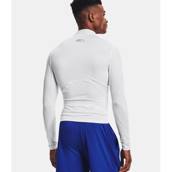 Haut à manches longues et col montant HeatGear® Armour pour homme - Blanc - Under Armour