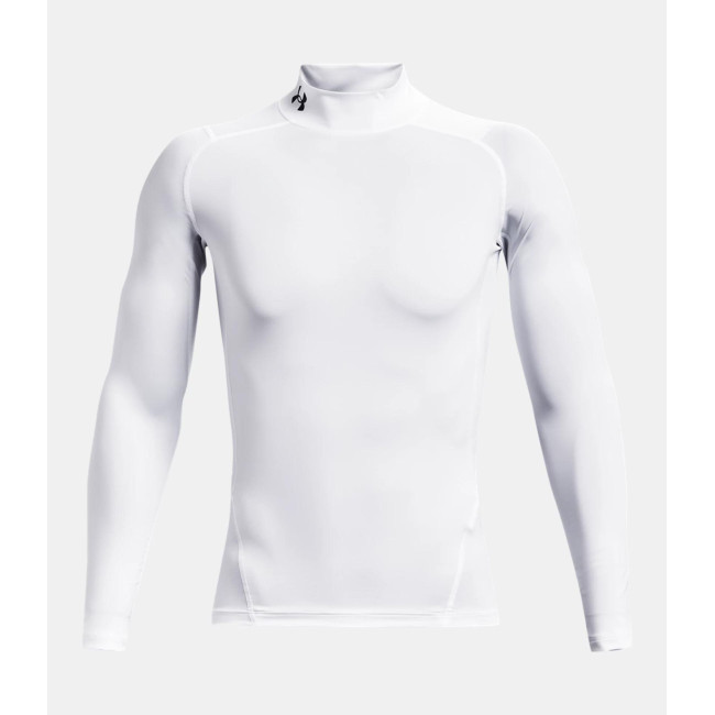 Haut à manches longues et col montant HeatGear® Armour pour homme - Blanc - Under Armour